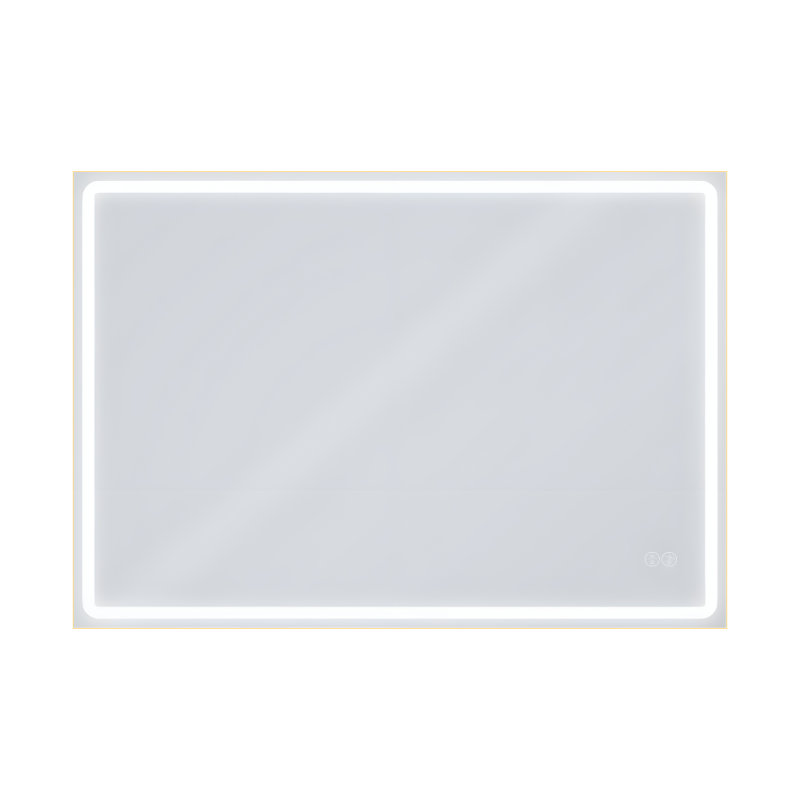 Дзеркало AquA PooL Aqua 100x70 88-Hra100s70-CWDd-mG з золотим профілем і Led підсвіткою