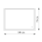 Дзеркало AquA PooL Aqua 100x70 88-Hra100s70-CWDd-mG з золотим профілем і Led підсвіткою