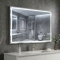 Дзеркало AquA PooL Aqua 100x70 88-Hra100s70-CWDd-mK з профілем матовий алюміній і LED підсвіткою