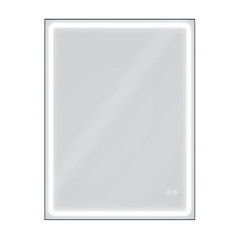 Дзеркало AquA PooL Aqua 60x80 88-Hra60s80-CWDd-mA з чорним профілем і Led підсвіткою