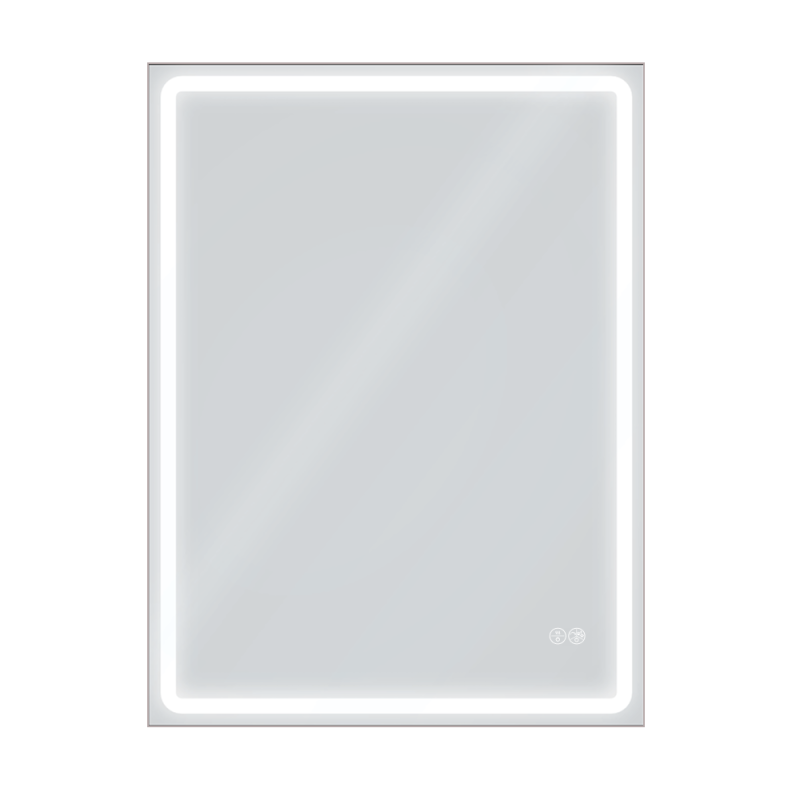 Дзеркало AquA PooL Aqua 60x80 88-Hra60s80-CWDd-mK з профілем матовий алюміній і LED підсвіткою