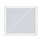 Дзеркало Aqua 80x70 88-Hra80s70-CWDd-mG з золотим профілем і LED підсвіткою