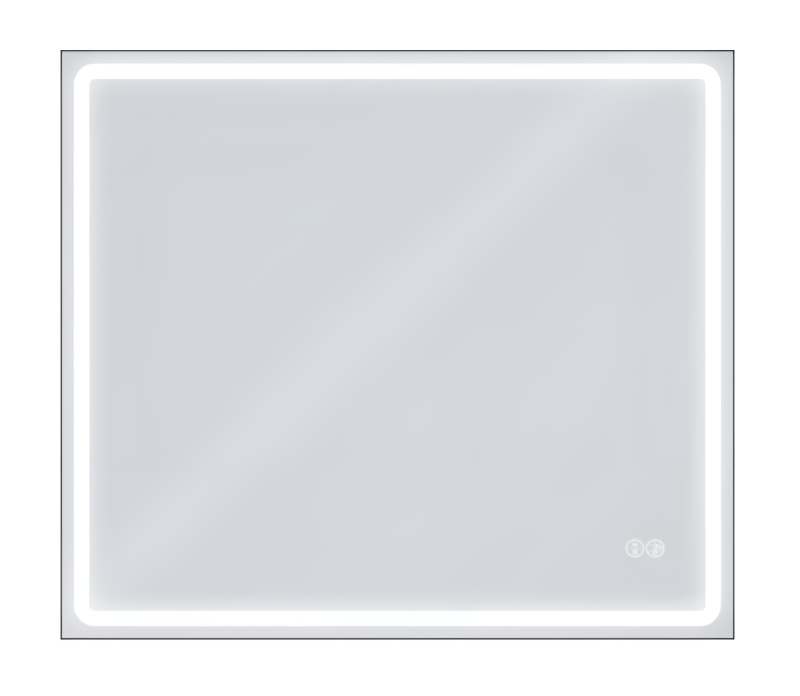 Дзеркало AquA PooL Aqua 80x70 88-Hra80s70-CWDd-mK з профілем матовий алюміній і LED підсвіткою