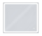 Дзеркало Aqua 80x70 88-Hra80s70-CWDd-mA з чорним профілем і LED підсвіткою