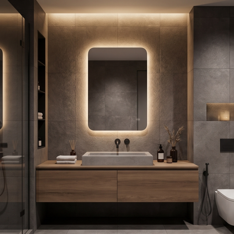 Дзеркало AquA PooL Ibiza Classic 60x80 88-Ibz60d80+CWDd з фоновою LED підсвіткою