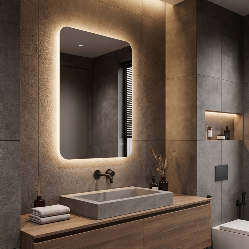 Дзеркало AquA PooL Ibiza Classic 60x80 88-Ibz60d80+CWDd з фоновою LED підсвіткою