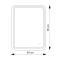 Дзеркало AquA PooL Ibiza Classic 60x80 88-Ibz60d80+CWDd з фоновою LED підсвіткою