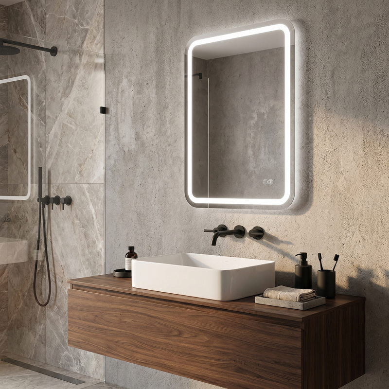 Дзеркало AquA PooL Ibiza 60x80 88-Ibz60s80-CWDd з LED підсвіткою