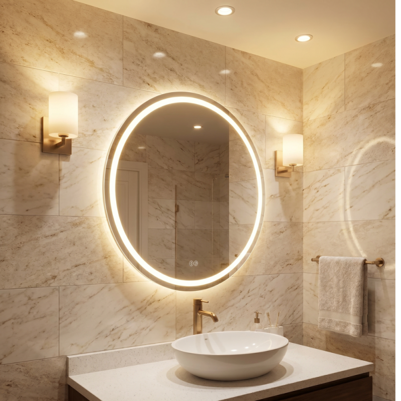 Дзеркало AquA PooL Nova 80x80 88-Nva80s80-CWDd з Led підсвіткою