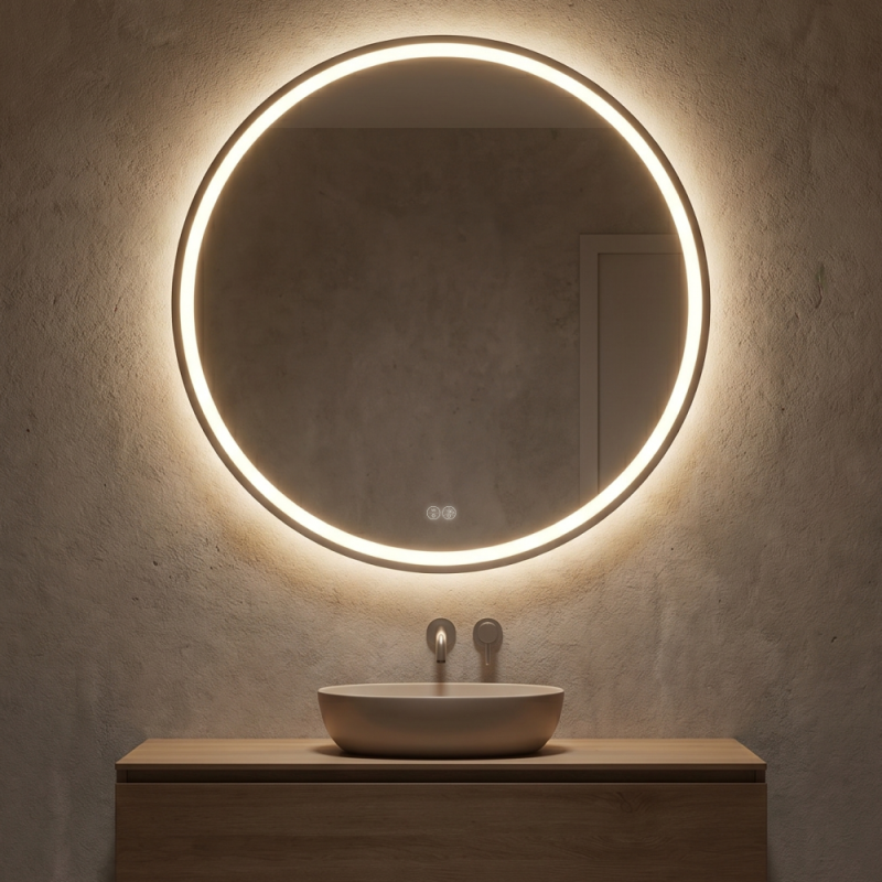 Дзеркало AquA PooL Nova 80x80 88-Nva80s80-CWDd з Led підсвіткою