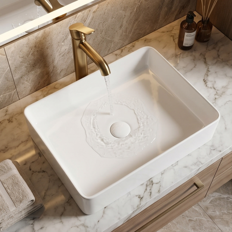Раковина накладна AquA PooL Aqua 51 см біла глянцева 88AN5140