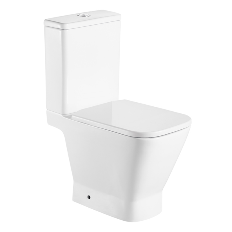 Унітаз підлоговий AquA PooL Ibiza Square Vortex Ultra Clean 88FBS610T03 с бачком і сидінням Soft Close