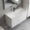 AquA PooL Luna 80 cm wall-mounted/under-cabinet washbasin, glossy white, 88LM8046