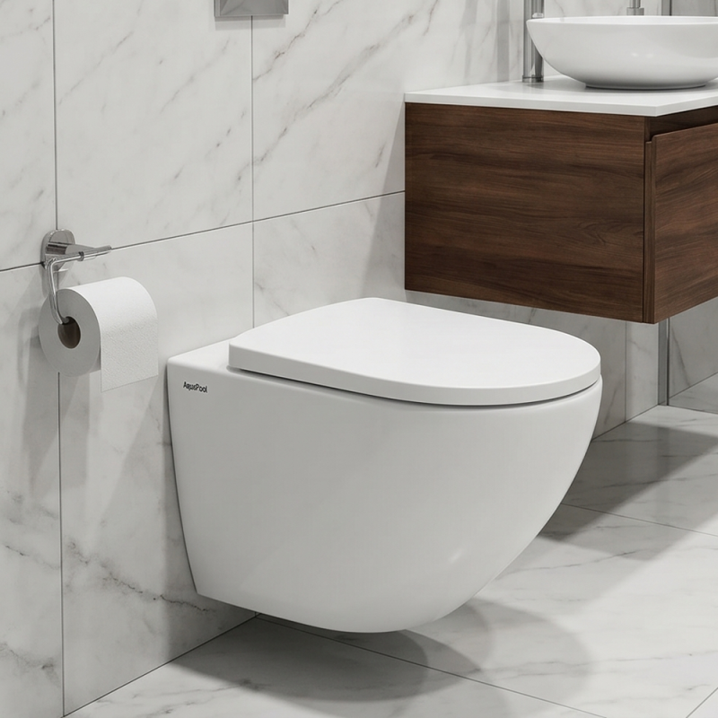 Унитаз подвесной AquA PooL Nova M Vortex Ultra Clean 88N520T03 с сиденьем Soft Close