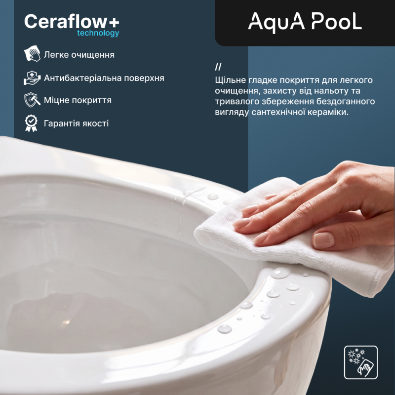Унітаз підвісний AquA PooL Origin Round M Vortex Ultra Clean 88OR520T03  с сидінням Soft Close