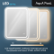 Дзеркало AquA PooL Ibiza 50x70 88-Ibz50s70-CWDd з LED підсвіткою