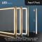Дзеркало AquA PooL Aqua 60x80 88-Hra60s80-CWDd-mG з золотим профілем і Led підсвіткою